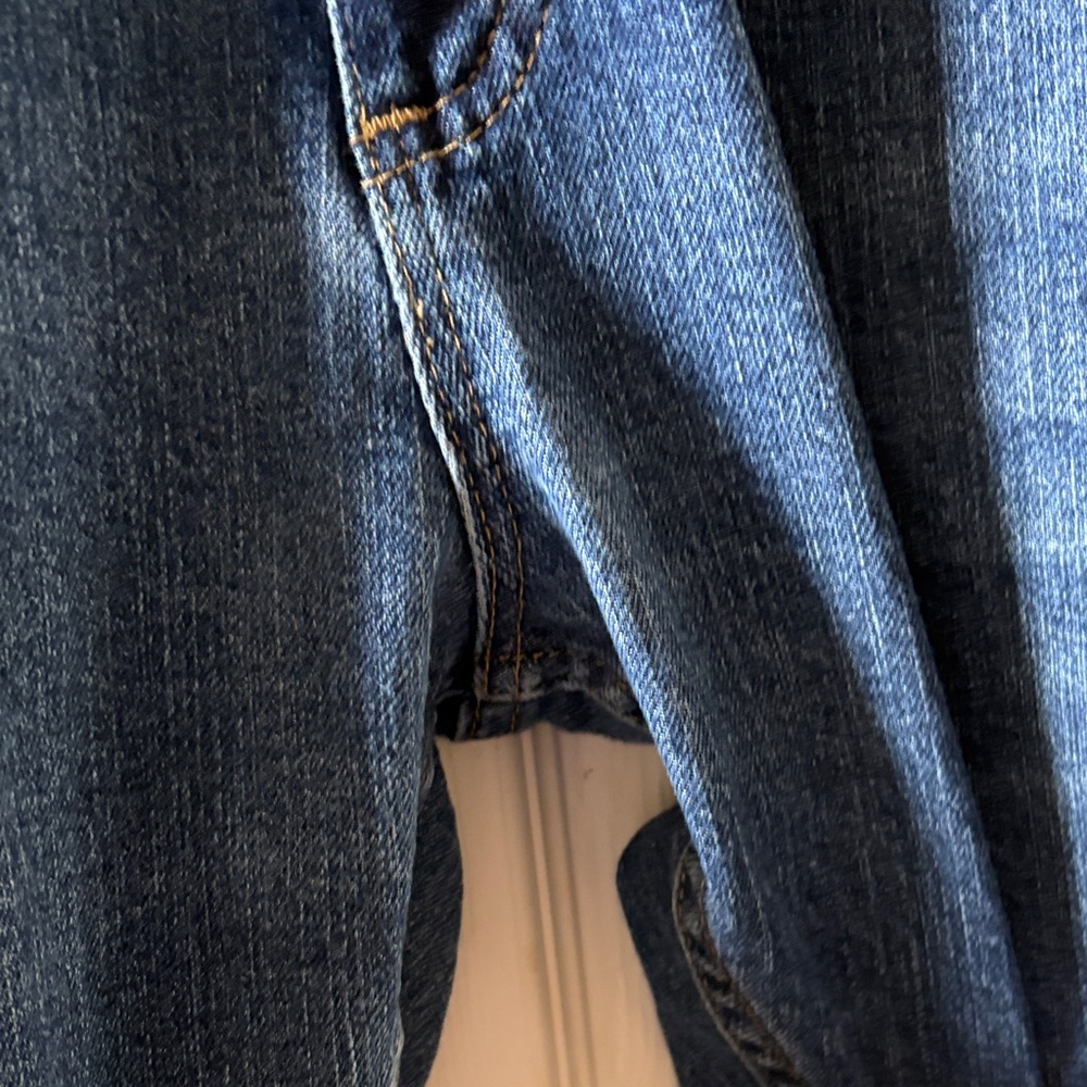 Wrangler Men's Straight Blue Jeans - Picture 3 of 8